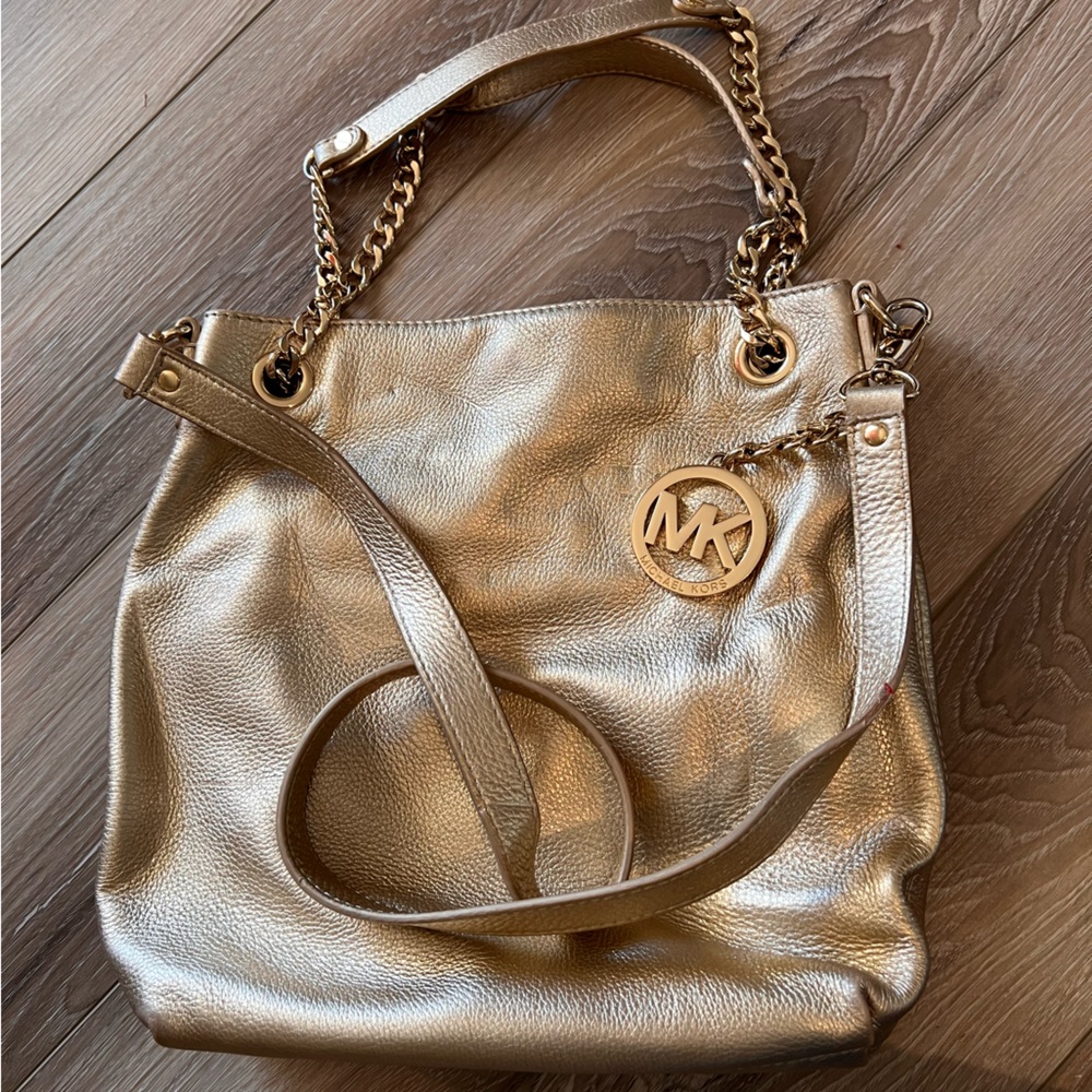 Michael Kors Hobo Gold Handbag
